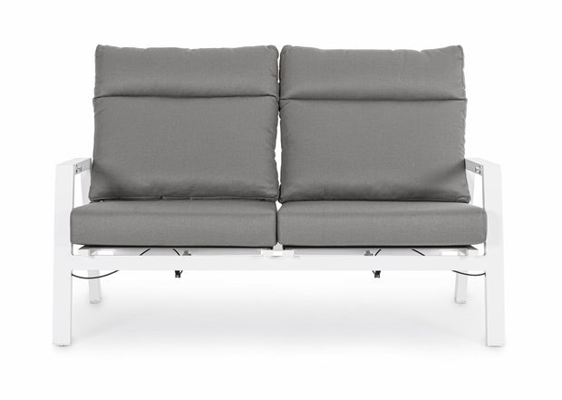 Bizzotto Divano da giardino 2 posti Kledi JX11 Grigio