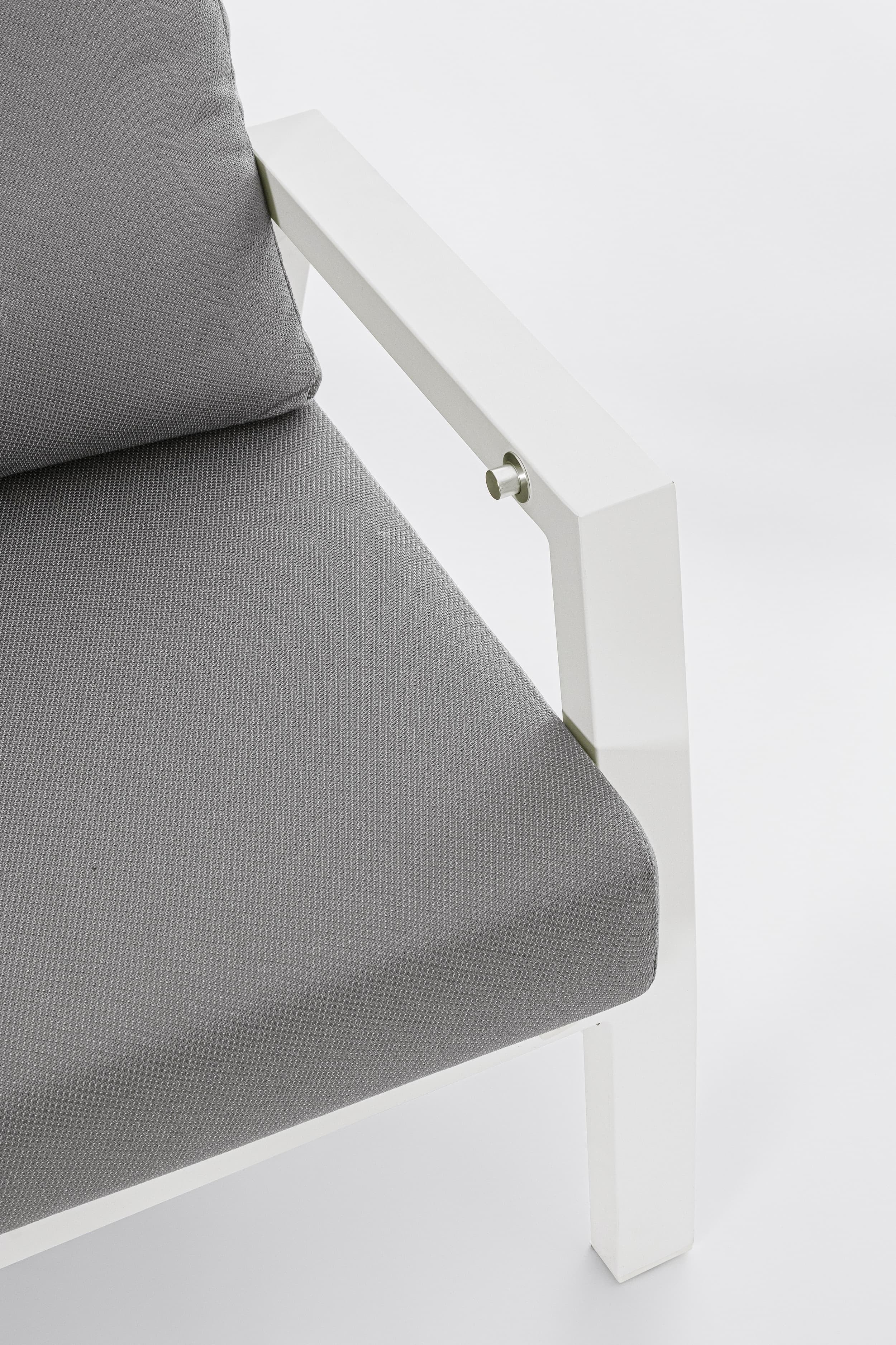 Bizzotto Divano da giardino 2 posti Kledi JX11 Grigio