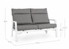 Bizzotto Divano da giardino 2 posti Kledi JX11 Grigio