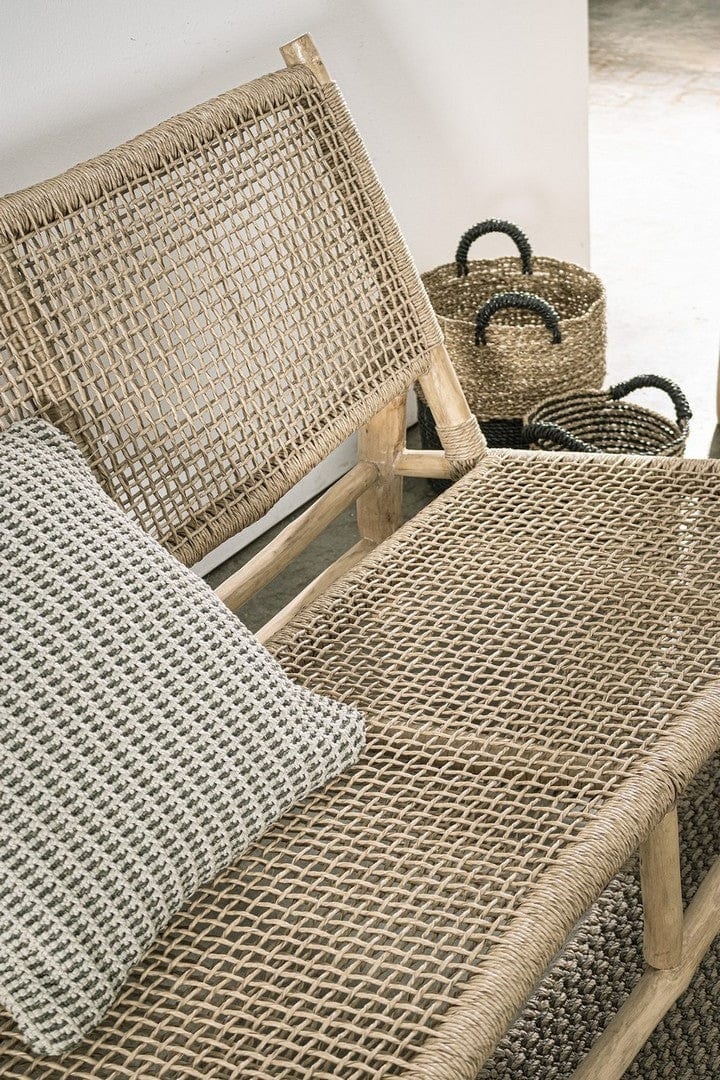 Bizzotto Divano da giardino 2 posti Lampok Naturale