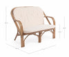 Bizzotto Divano da giardino 2 posti New Golf Naturale