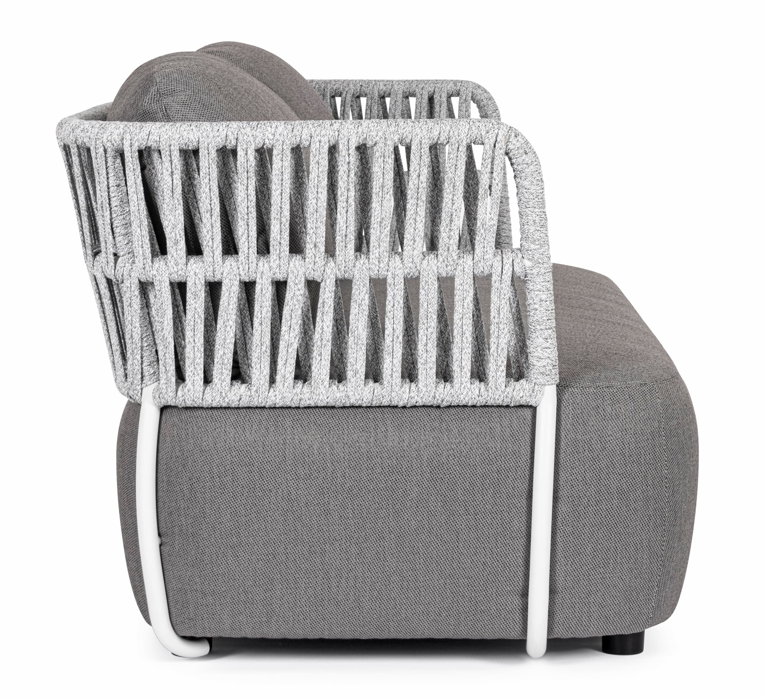Bizzotto Divano da giardino 2 posti Palmer Grigio