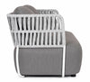 Bizzotto Divano da giardino 2 posti Palmer Grigio
