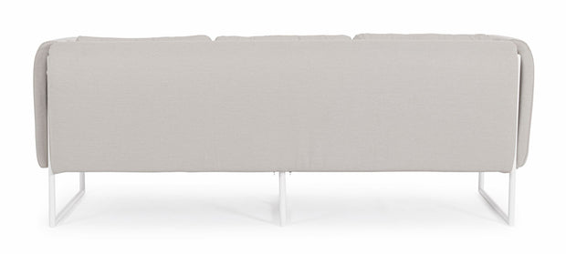 Bizzotto Divano da giardino 3 posti Pixel Grigio