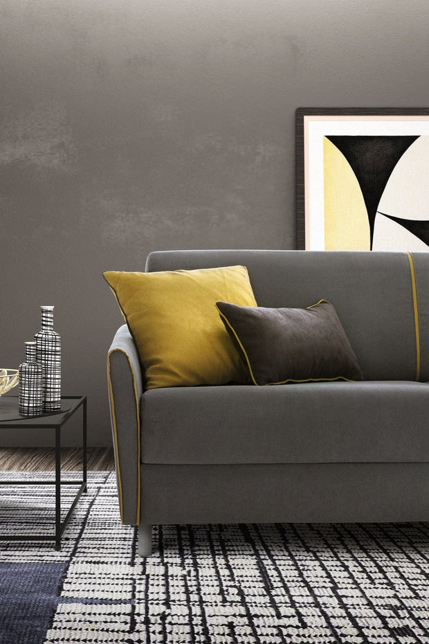 LeComfort Divano Letto 2 posti con contenitore Tabiti Grigio