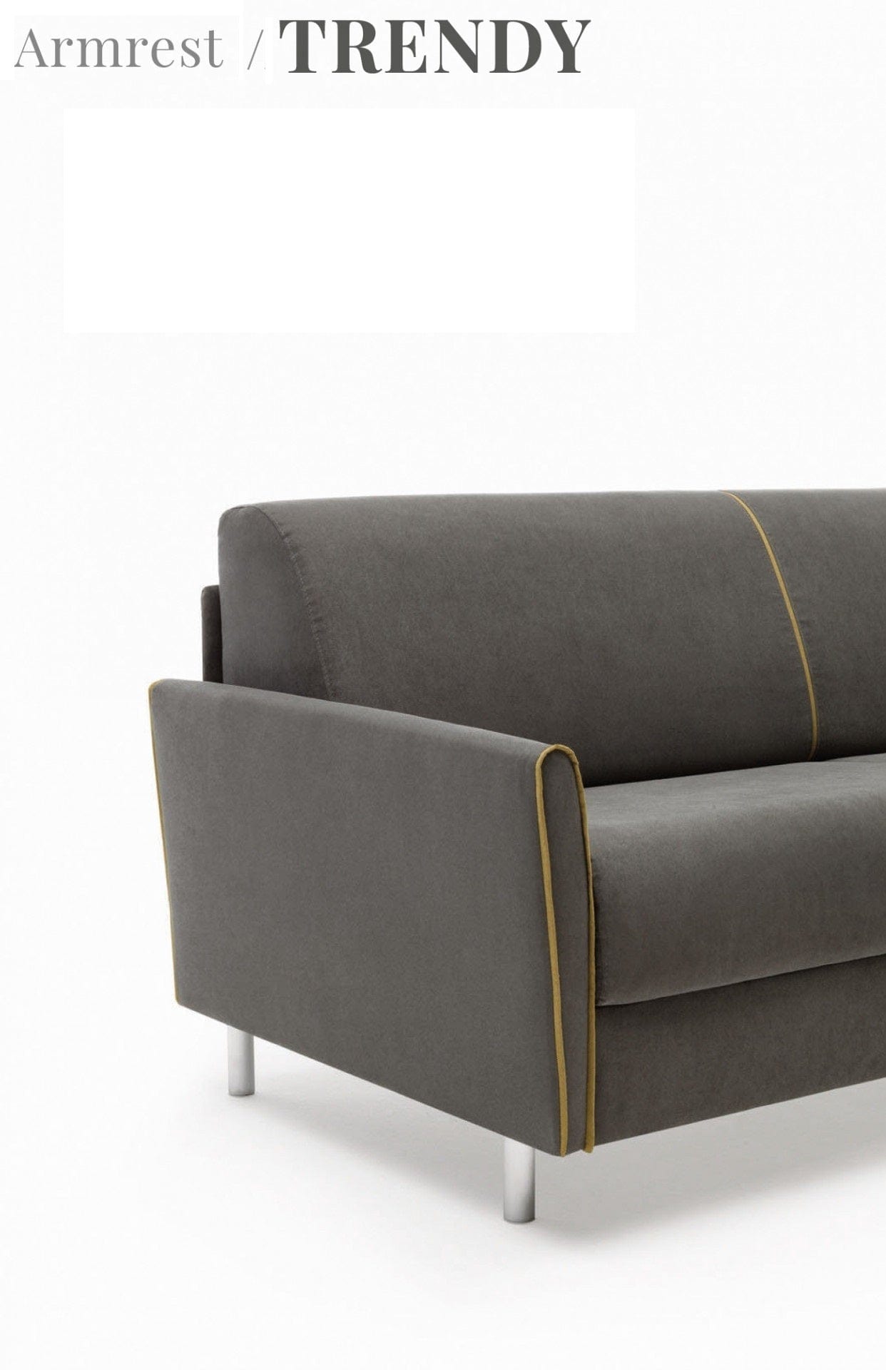 LeComfort Divano Letto 2 posti con contenitore Tabiti Grigio