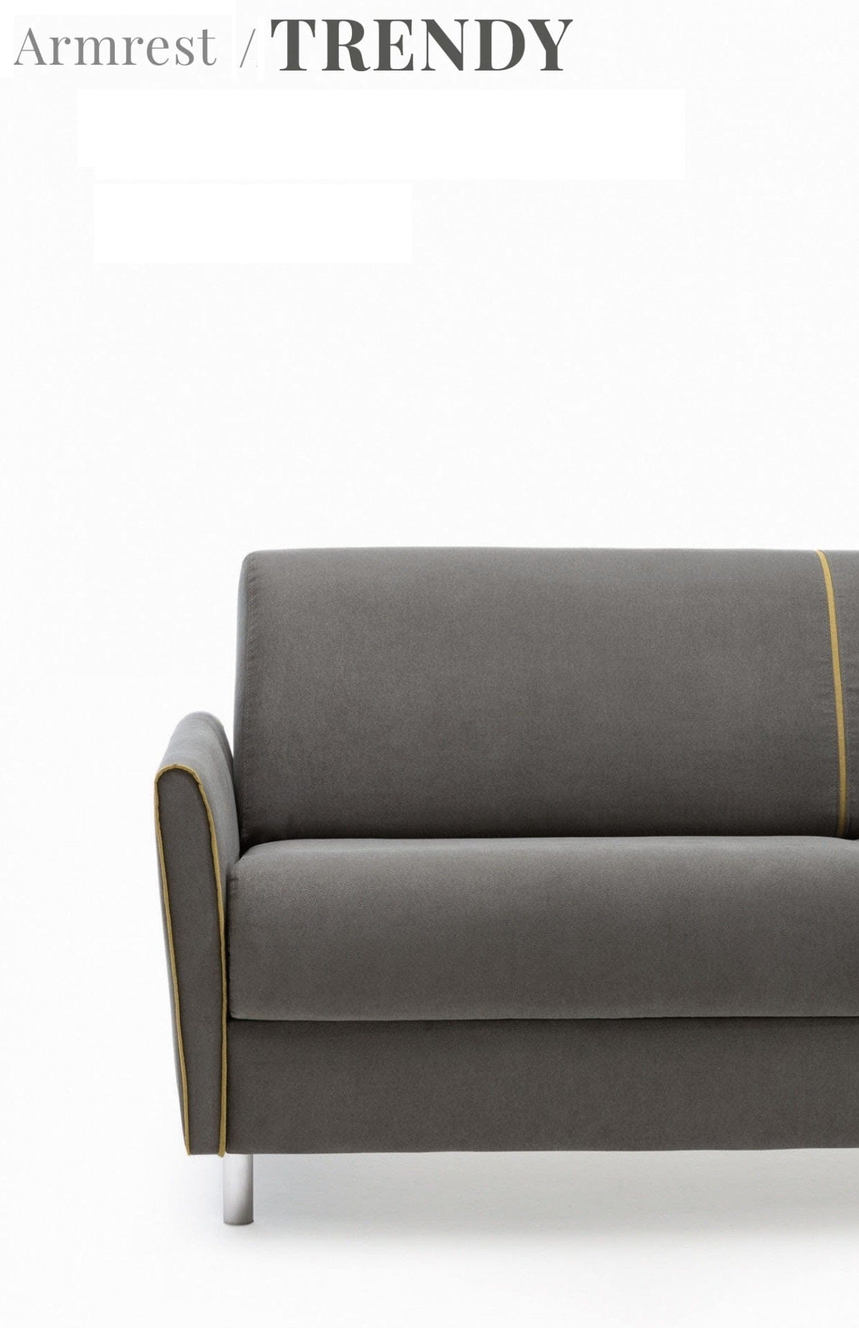 LeComfort Divano Letto 2 posti con contenitore Tabiti Grigio