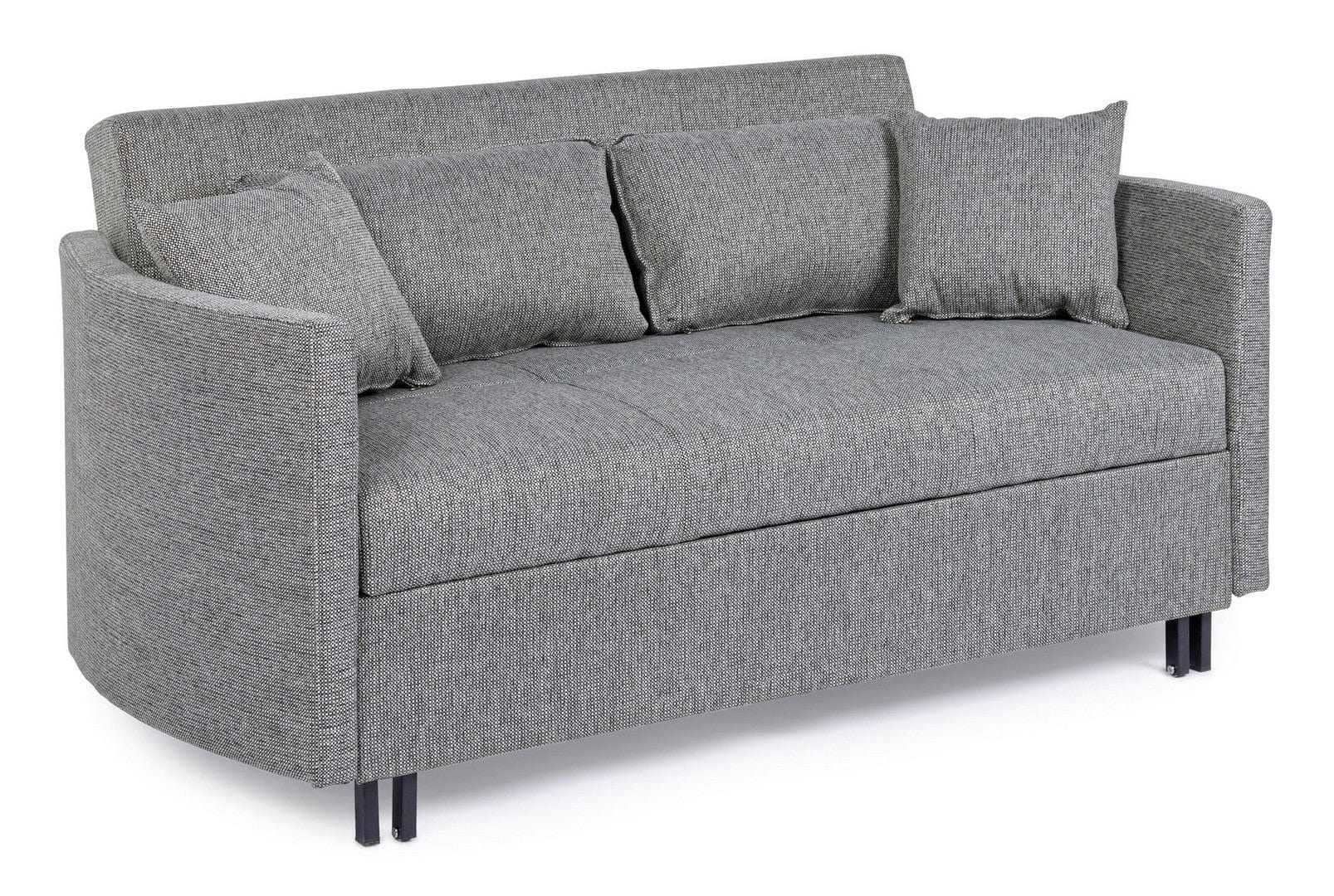 Bizzotto Divano Letto 2 posti in tessuto Clayton Grigio