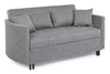 Bizzotto Divano Letto 2 posti in tessuto Clayton Grigio