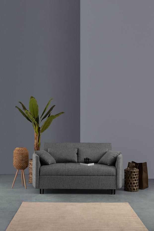 Bizzotto Divano Letto 2 posti in tessuto Clayton Grigio