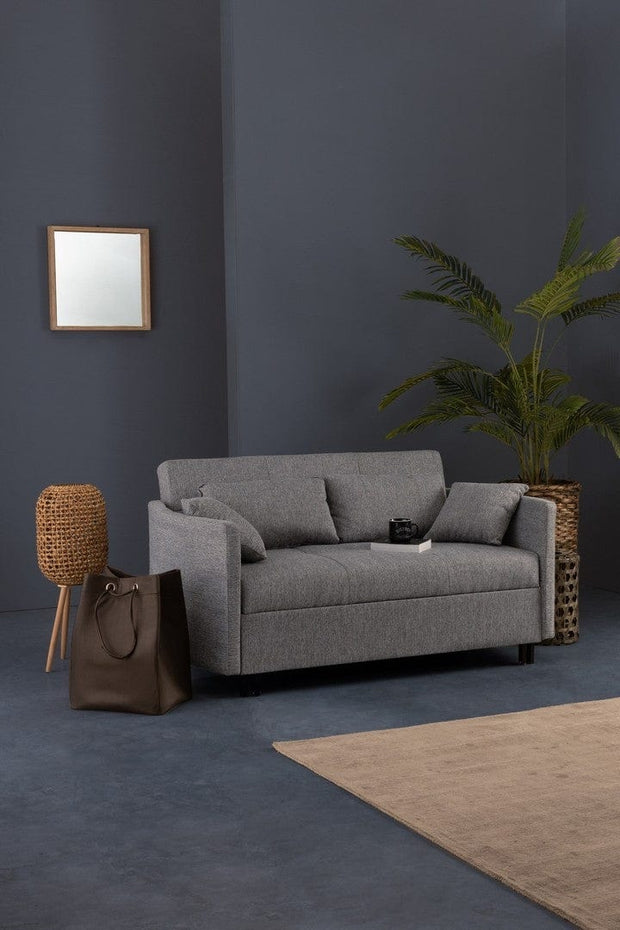 Bizzotto Divano Letto 2 posti in tessuto Clayton Grigio