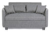 Bizzotto Divano Letto 2 posti in tessuto Clayton Grigio
