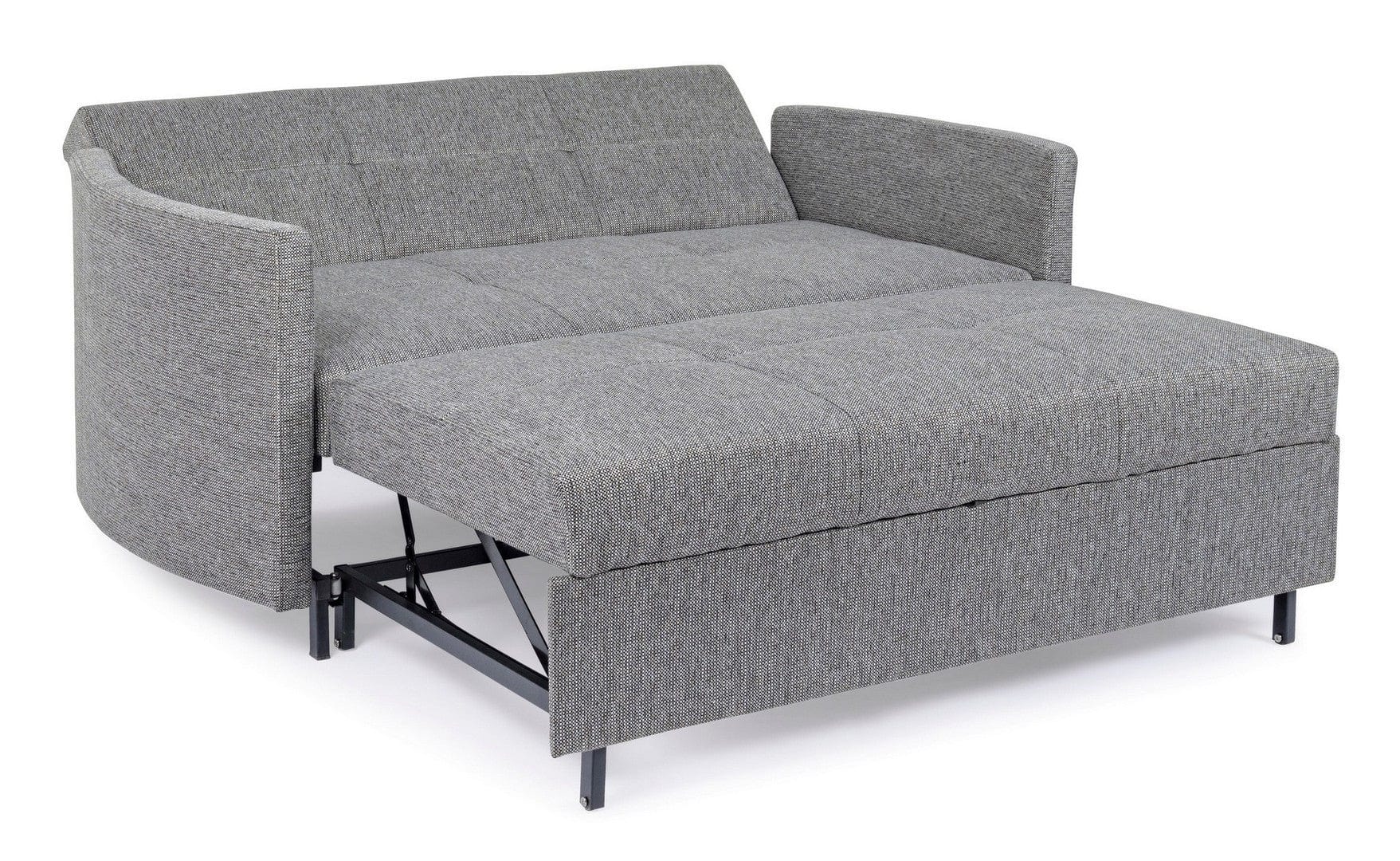 Bizzotto Divano Letto 2 posti in tessuto Clayton Grigio