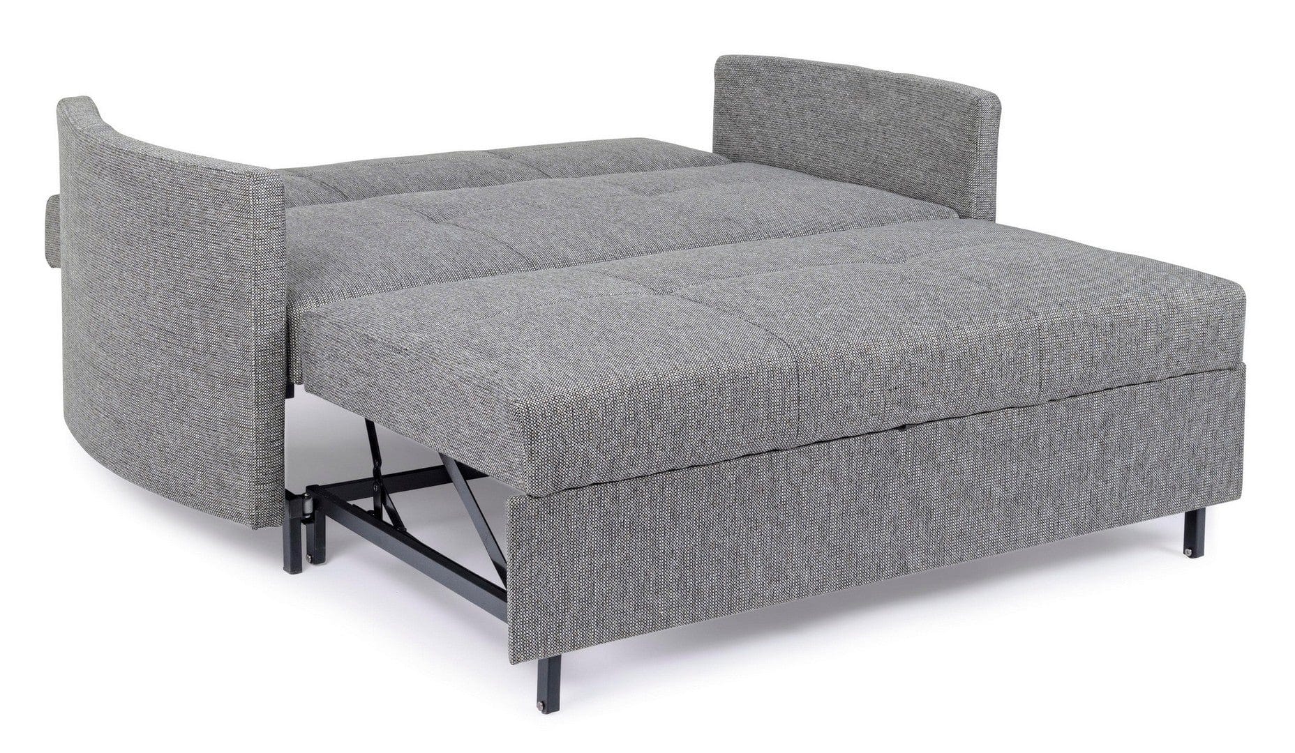 Bizzotto Divano Letto 2 posti in tessuto Clayton Grigio