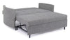 Bizzotto Divano Letto 2 posti in tessuto Clayton Grigio