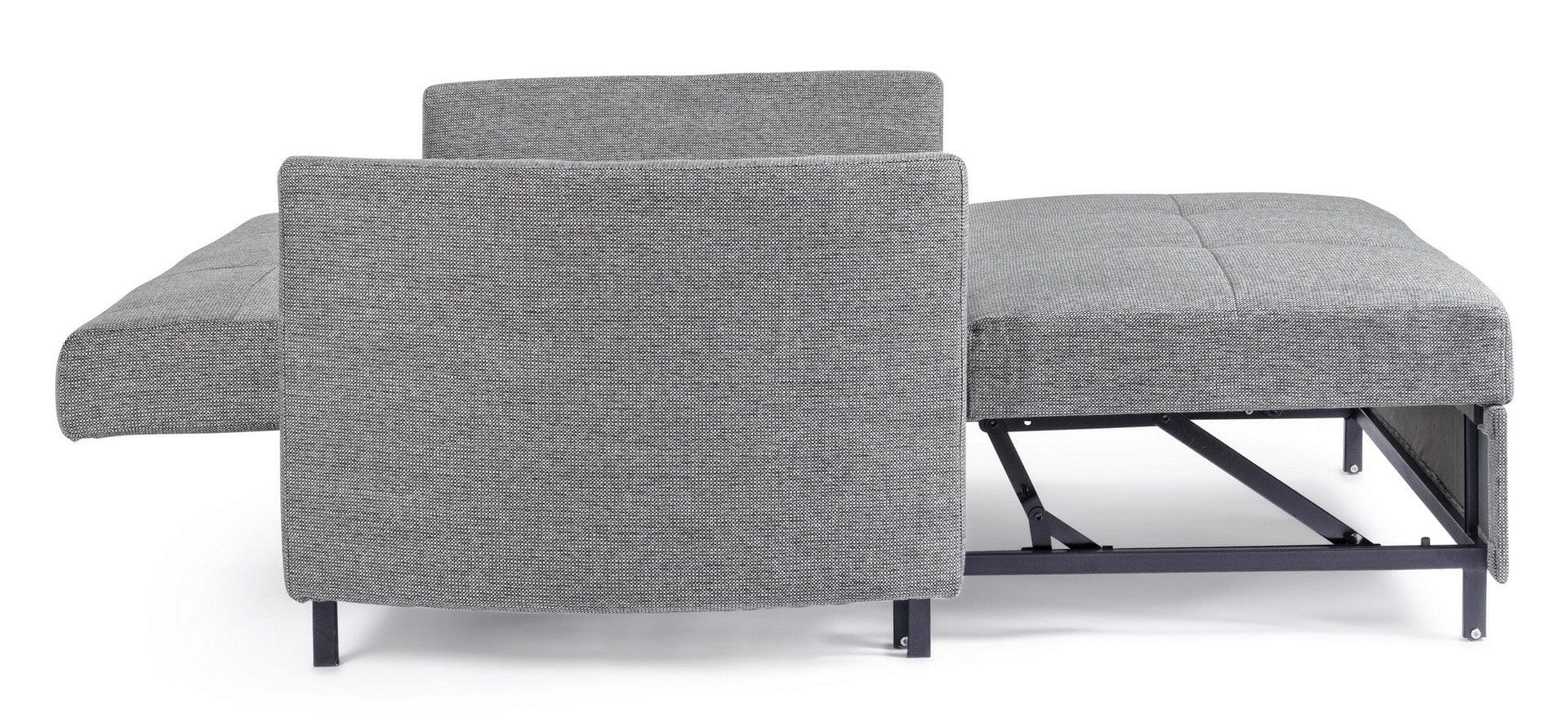 Bizzotto Divano Letto 2 posti in tessuto Clayton Grigio