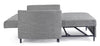 Bizzotto Divano Letto 2 posti in tessuto Clayton Grigio
