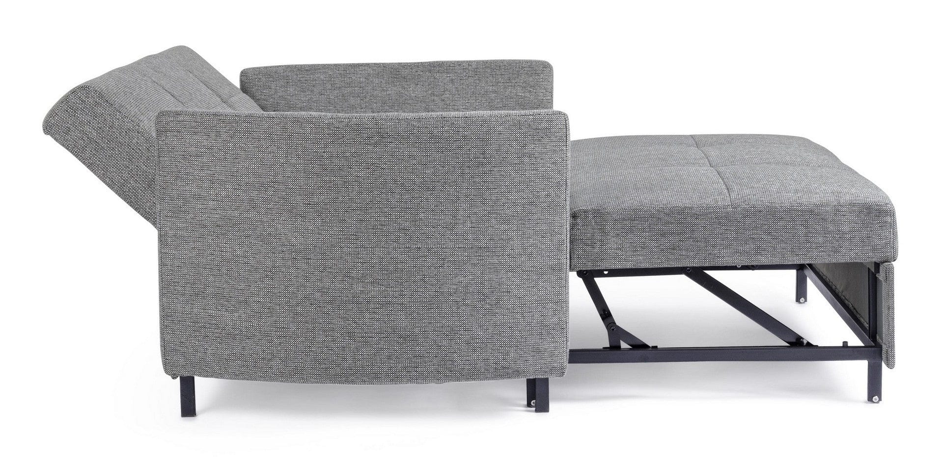 Bizzotto Divano Letto 2 posti in tessuto Clayton Grigio