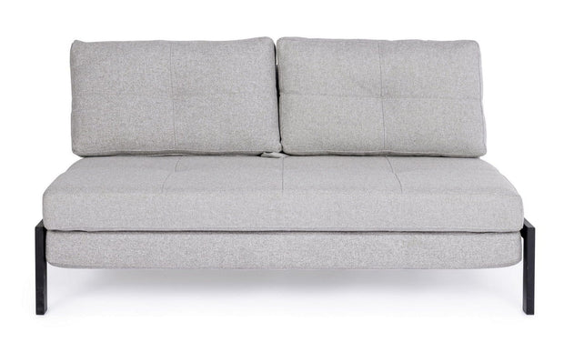 Bizzotto Divano Letto 2 posti in tessuto Hayden Grigio