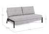Bizzotto Divano Letto 2 posti in tessuto Hayden Grigio