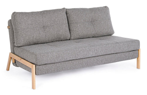 Bizzotto Divano Letto 2 posti in tessuto Hayden Grigio