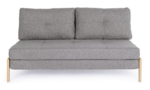 Bizzotto Divano Letto 2 posti in tessuto Hayden Grigio