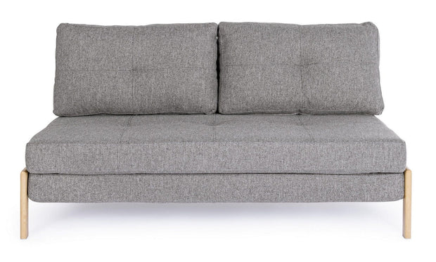 Bizzotto Divano Letto 2 posti in tessuto Hayden Grigio