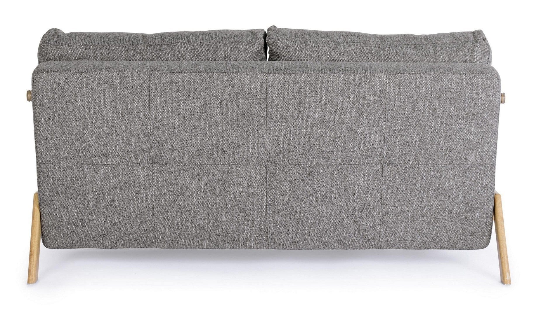 Bizzotto Divano Letto 2 posti in tessuto Hayden Grigio