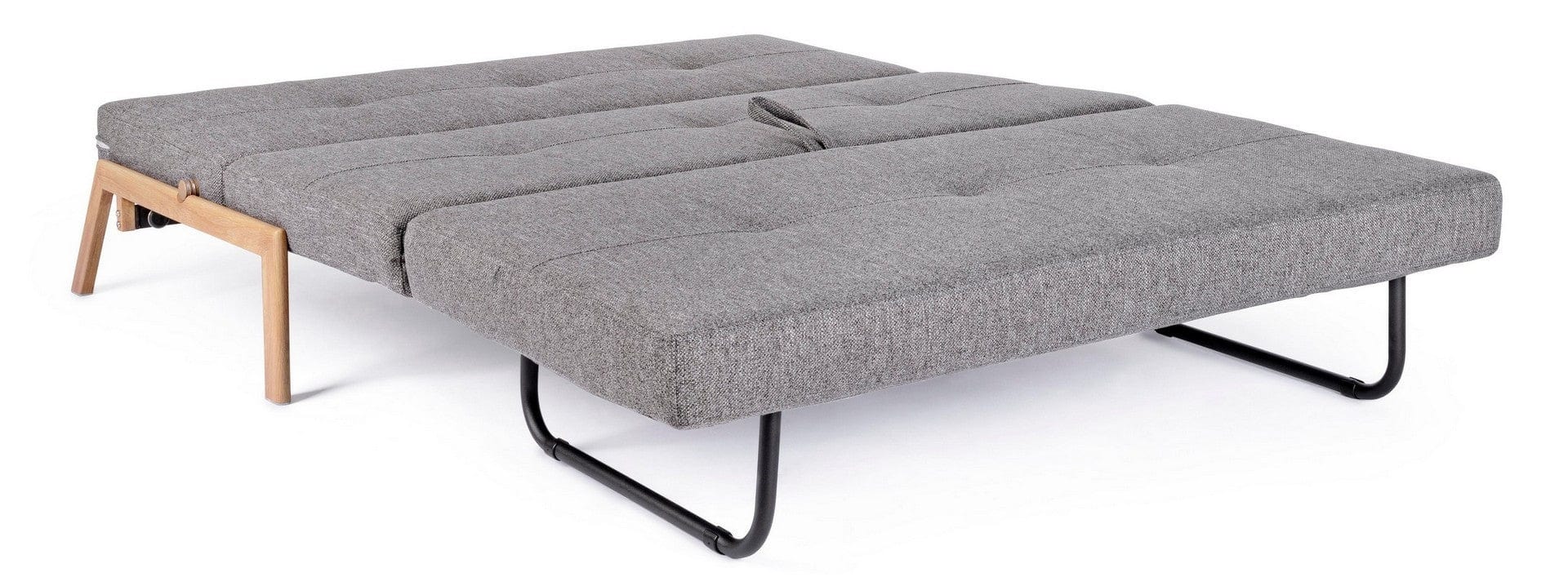 Bizzotto Divano Letto 2 posti in tessuto Hayden Grigio
