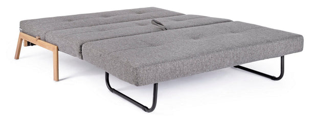 Bizzotto Divano Letto 2 posti in tessuto Hayden Grigio