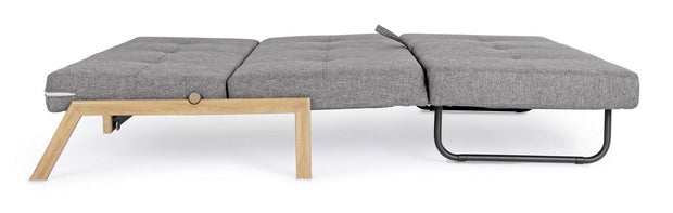 Bizzotto Divano Letto 2 posti in tessuto Hayden Grigio