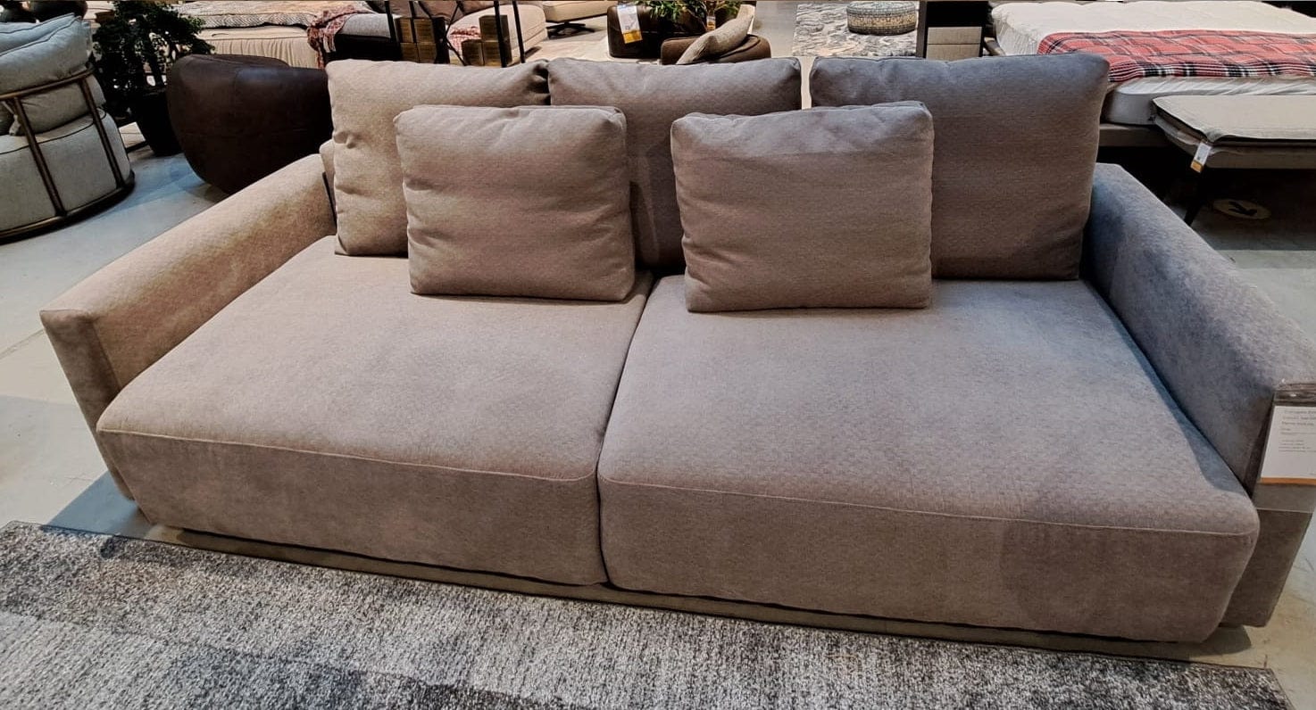 Divano Letto 3 posti con contenitore Espano Cappuccino