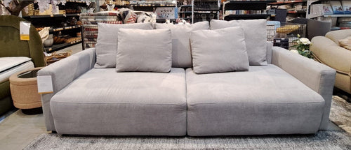 Divano Letto 3 posti con contenitore Espano Grigio