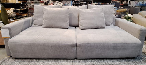 Divano Letto 3 posti con contenitore Espano Grigio (1)