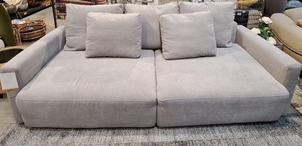 Divano Letto 3 posti con contenitore Espano Grigio (3)