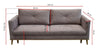 Divano Letto 3 posti con contenitore Lande Cappuccino (4)