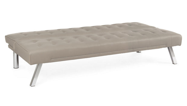 Bizzotto Divano Letto 3 posti in ecopelle Forbes Cappuccino