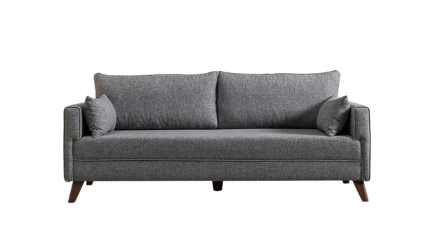 Asir Divano Letto 3 posti in tessuto Bella Grigio