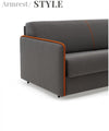 LeComfort Divano Letto 3 posti in tessuto con contenitore Modire Grigio