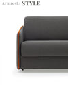 LeComfort Divano Letto 3 posti in tessuto con contenitore Modire Grigio