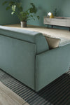 LeComfort Divano Letto 3 posti in tessuto con contenitore Noxar Verde