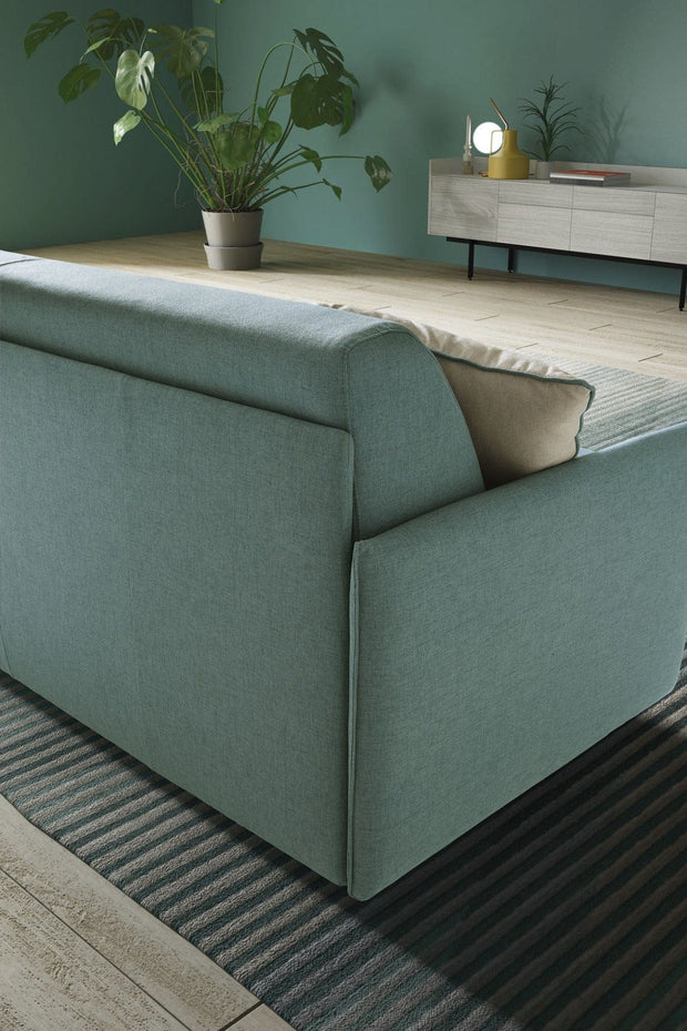 LeComfort Divano Letto 3 posti in tessuto con contenitore Noxar Verde
