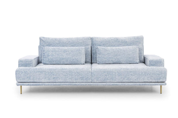 Bogart Divano Letto 3 posti in tessuto Nicole Blu