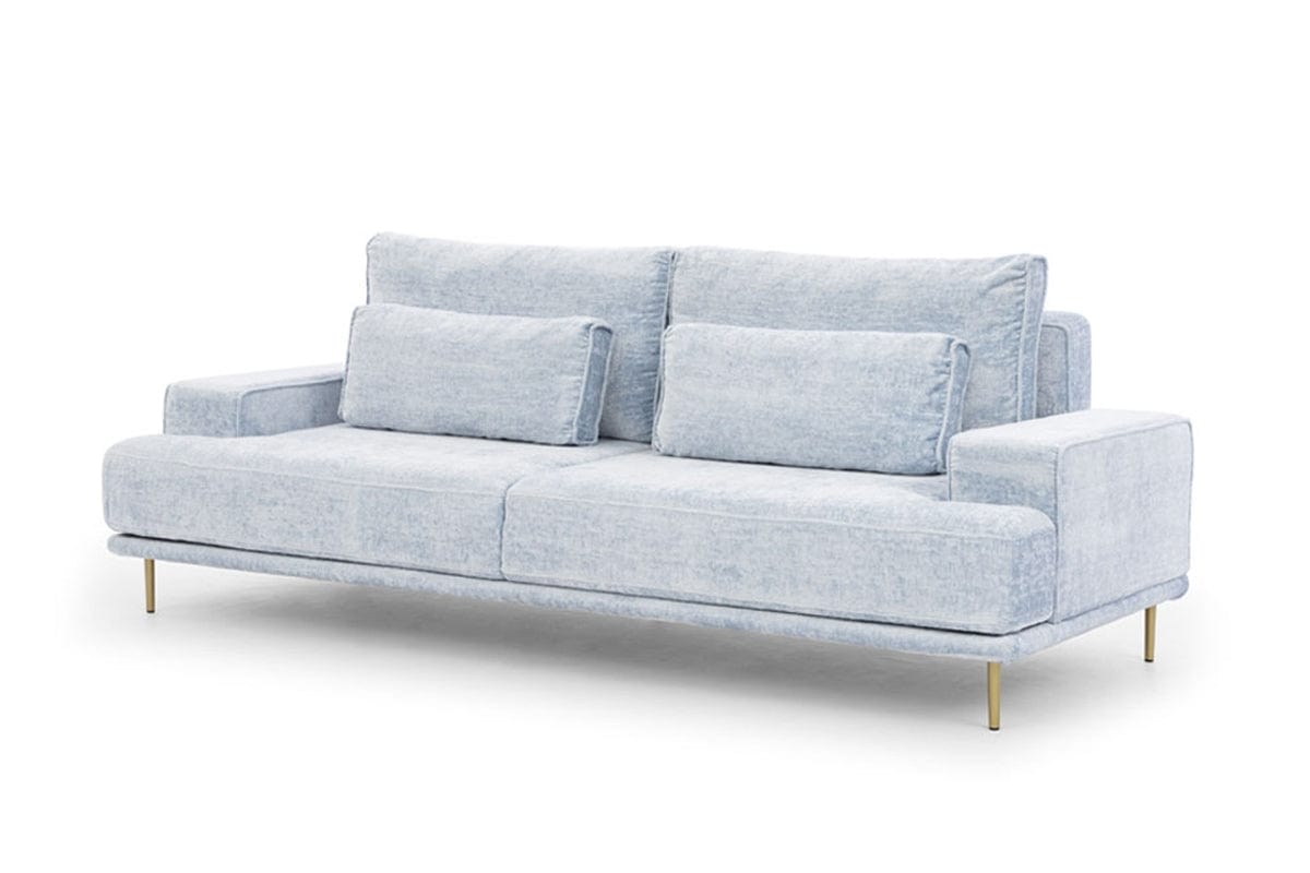 Bogart Divano Letto 3 posti in tessuto Nicole Blu