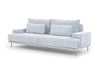 Bogart Divano Letto 3 posti in tessuto Nicole Blu