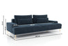 Bogart Divano Letto 3 posti in tessuto Nicole Blu