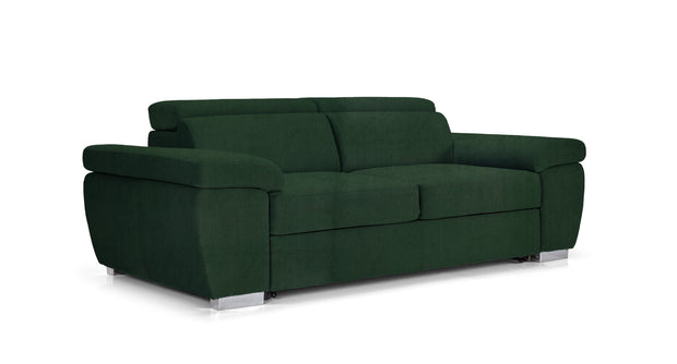 Divano Letto 3 posti in tessuto Rosi Verde (2)