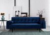 Asir Divano Letto 3 posti in velluto Derry Blu