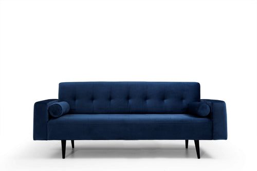 Asir Divano Letto 3 posti in velluto Derry Blu