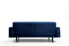 Asir Divano Letto 3 posti in velluto Derry Blu